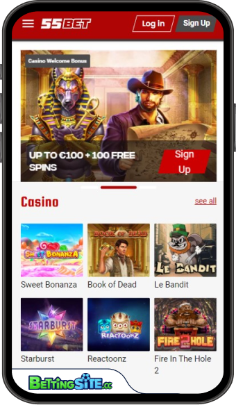 55BET Online Casino - Het meest effectieve Cashback Casino op de markt