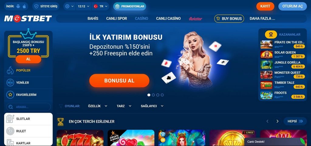 O'zbekistondagi Mostbet UZ rasmiy veb-saytiga kirish